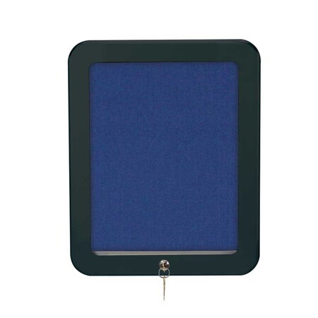 United Visual Products Outdoor Enclosed Combo Board, 72"x36", Satin Frame/Blue & Ultramarine UVCB7236OD-BLUE-ULTMAR